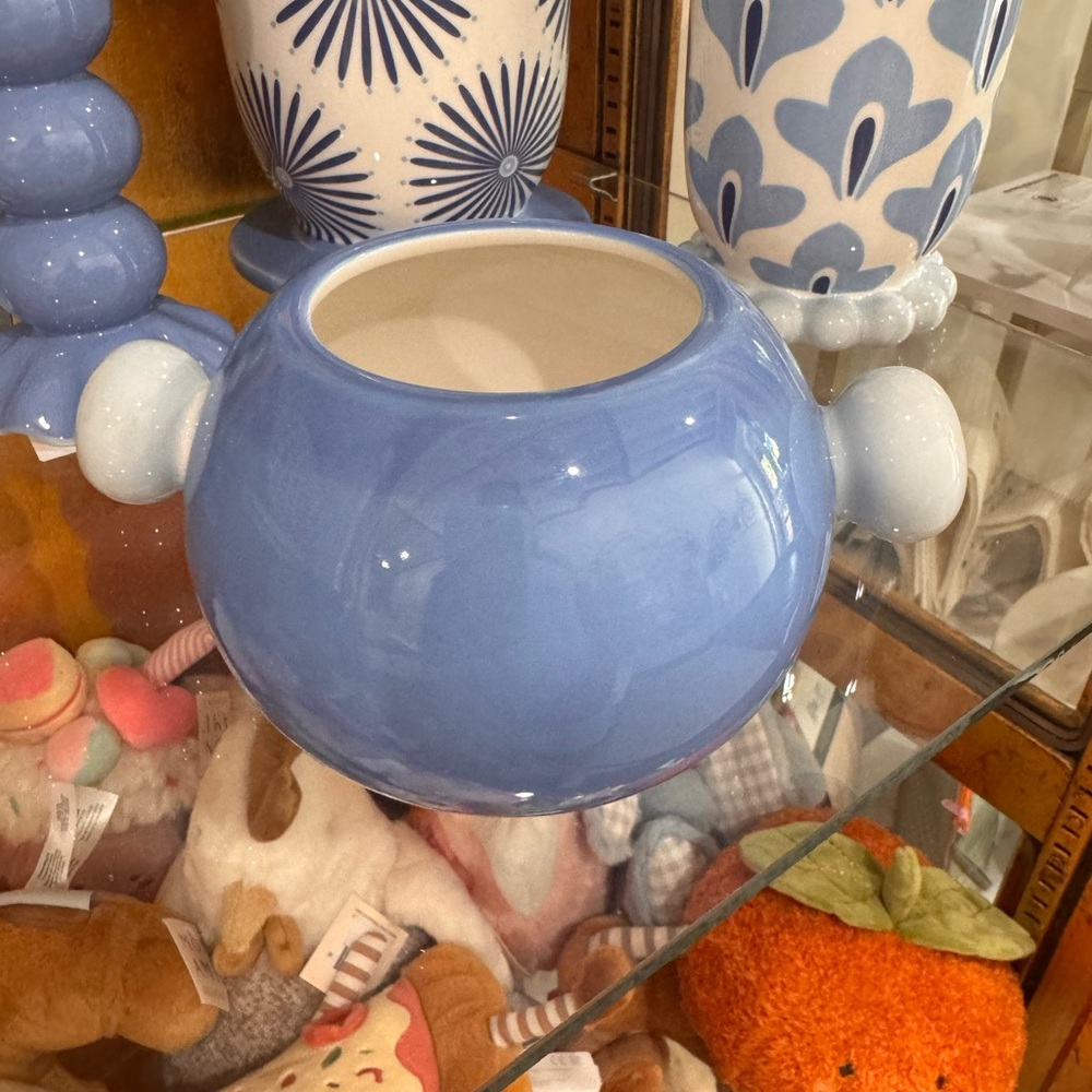 Coton Colors Blue Beaded Vase - Picture 2 of 2